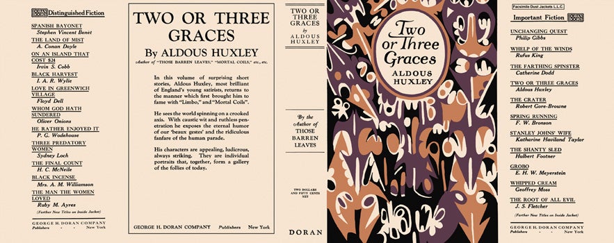 Item #13241 Two or Three Graces. Aldous Huxley