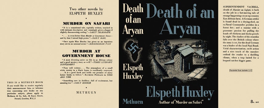 Item #13254 Death of an Aryan. Elspeth Huxley