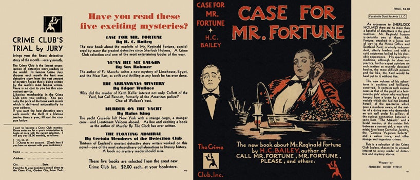 Item #133 Case for Mr. Fortune. H. C. Bailey
