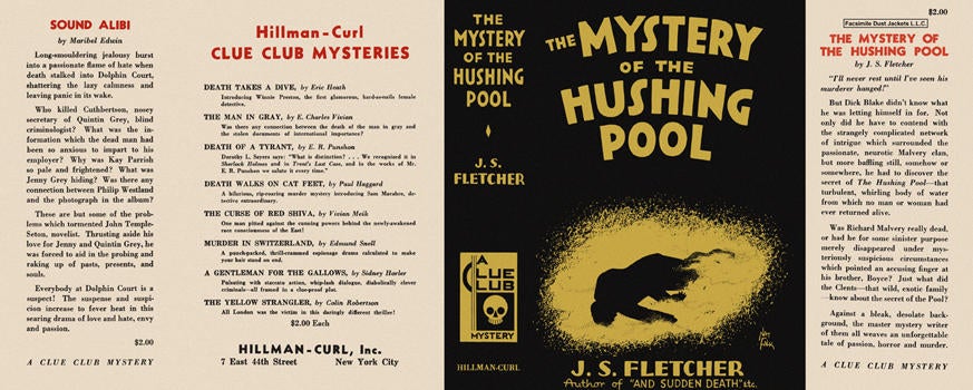 Item #1330 Mystery of the Hushing Pool, The. J. S. Fletcher.