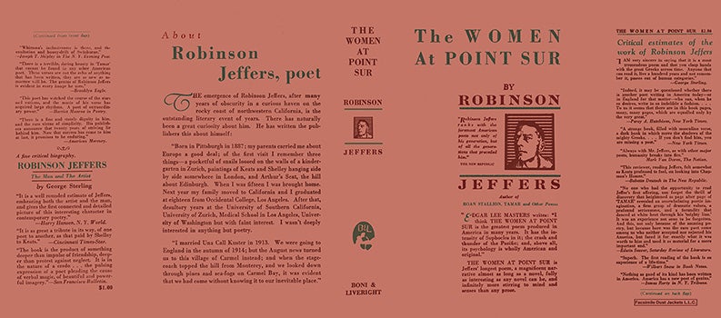 Item #13303 Women at Point Sur, The. Robinson Jeffers.