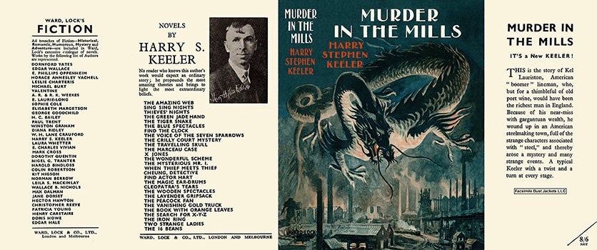 Item #13403 Murder in the Mills. Harry Stephen Keeler
