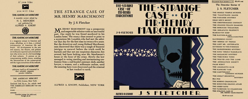 Item #1344 Strange Case of Mr. Henry Marchmont, The. J. S. Fletcher