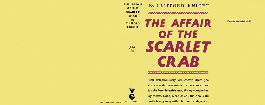 Item #13484 Affair of the Scarlet Crab, The. Clifford Knight