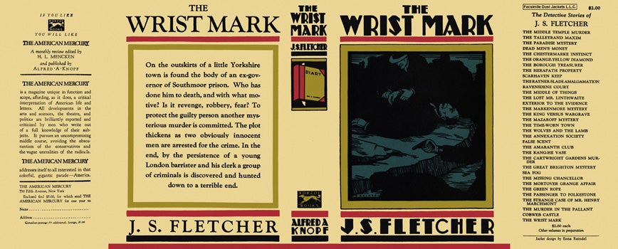 Item #1349 Wrist Mark, The. J. S. Fletcher