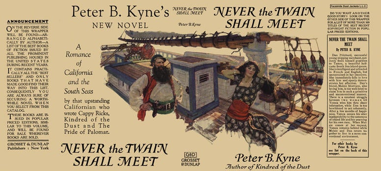 Item #13517 Never the Twain Shall Meet. Peter B. Kyne.