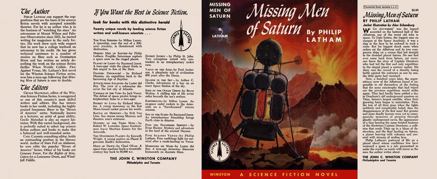 Item #13546 Missing Men of Saturn. Philip Latham