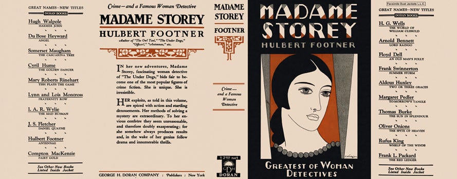 Item #1361 Madame Storey. Hulbert Footner