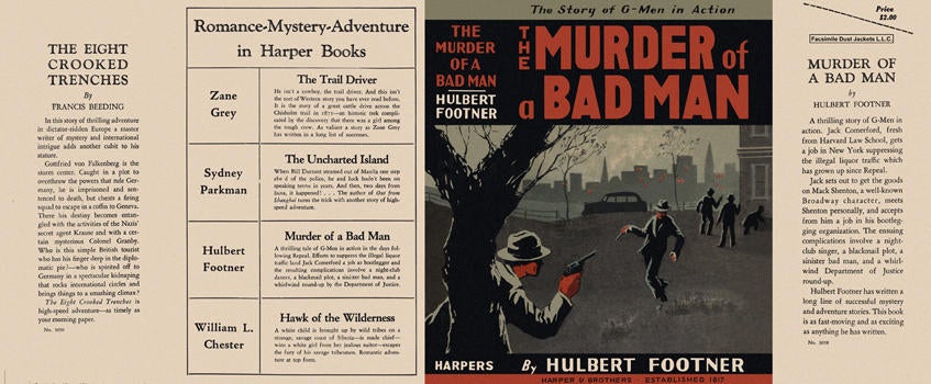 Item #1362 Murder of a Bad Man, The. Hulbert Footner