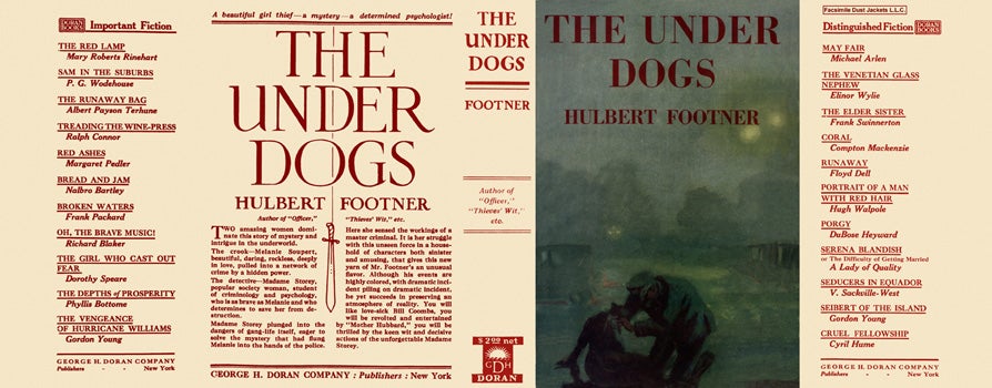 Item #1366 Under Dogs, The. Hulbert Footner
