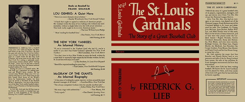 Item #13664 St. Louis Cardinals, The. Frederick G. Lieb