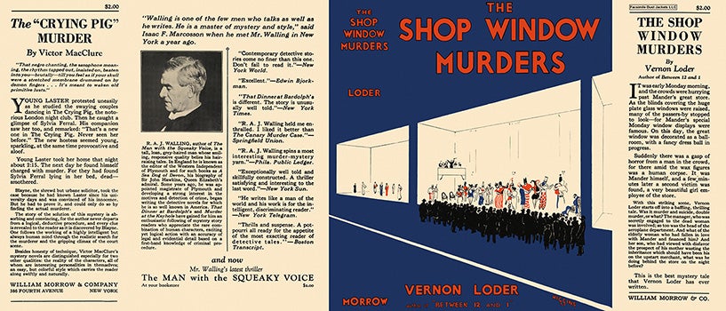 Item #13708 Shop Window Murders, The. Vernon Loder