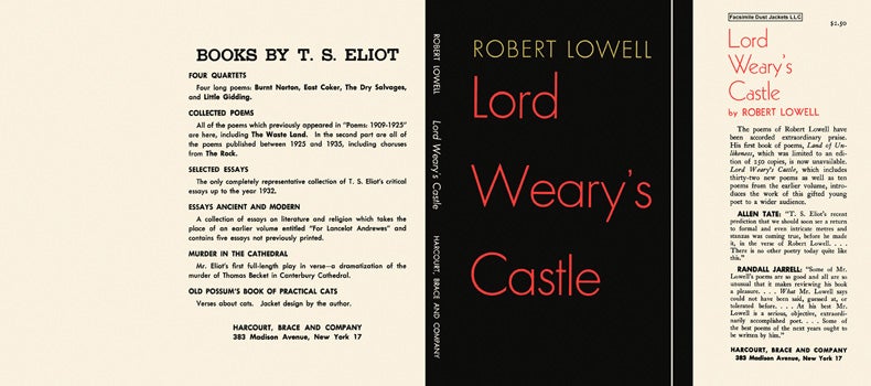 Item #13748 Lord Weary's Castle. Robert Lowell.