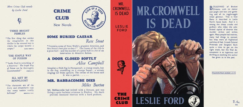 Item #1375 Mr. Cromwell Is Dead. Leslie Ford