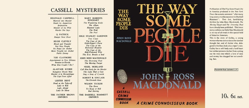 Item #13799 Way Some People Die, The. John Ross Macdonald