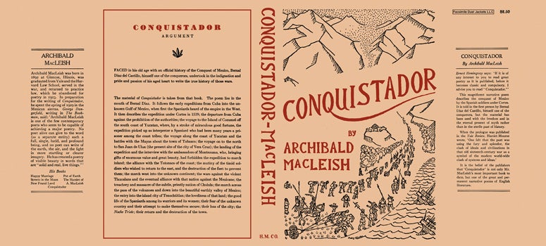 Item #13852 Conquistador. Archibald MacLeish