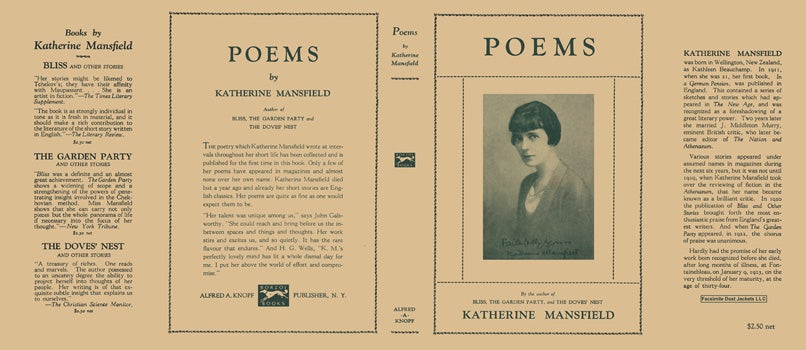 Item #13889 Poems. Katherine Mansfield.