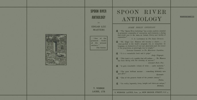 Item #13969 Spoon River Anthology. Edgar Lee Masters.