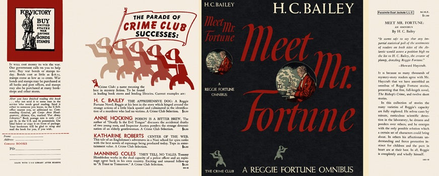 Item #140 Meet Mr. Fortune: A Reggie Fortune Omnibus. H. C. Bailey