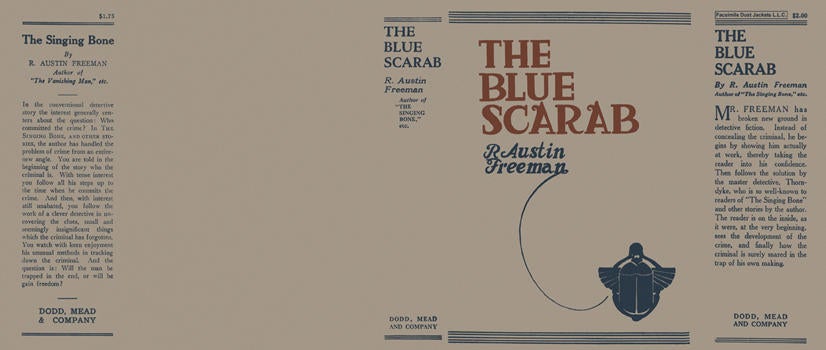 Item #1405 Blue Scarab, The. R. Austin Freeman