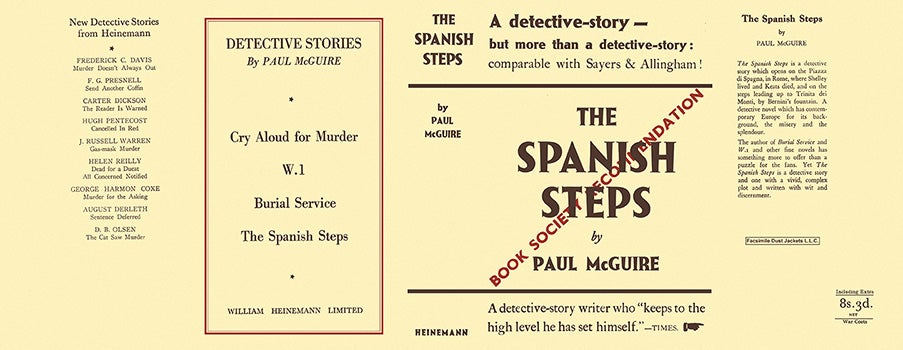 Item #14057 Spanish Steps, The. Paul McGuire.