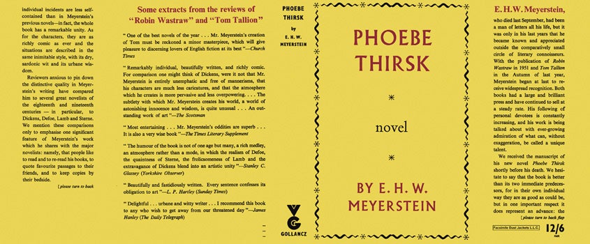 Item #14121 Phoebe Thirsk. E. H. W. Meyerstein