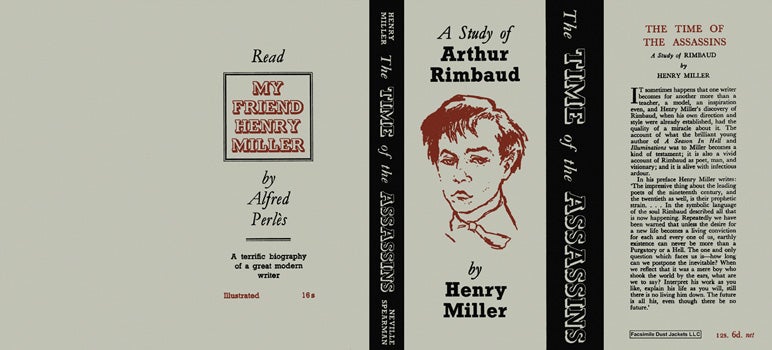 Item #14150 Time of the Assassins, A Study of Arthur Rimbaud, The. Henry Miller