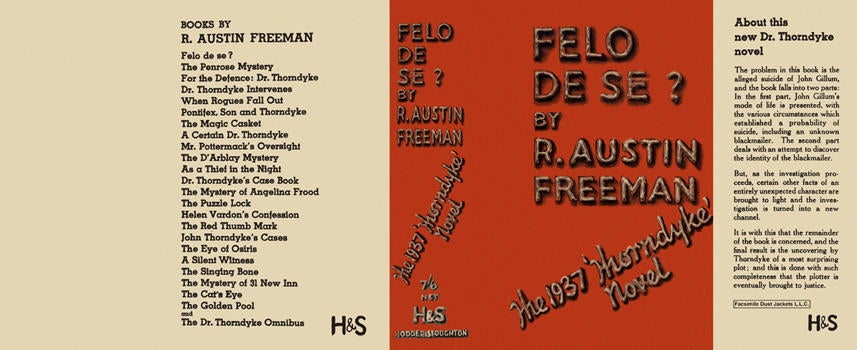 Item #1420 Felo De Se? R. Austin Freeman