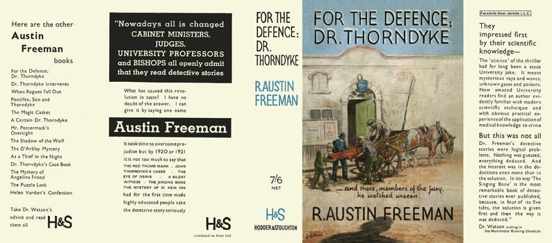 Item #1423 For the Defence; Dr. Thorndyke. R. Austin Freeman