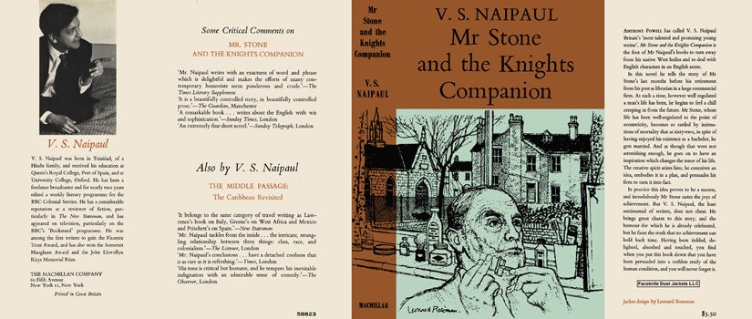 Item #14298 Mr. Stone and the Knights Companion. V. S. Naipaul.