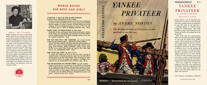 Item #14379 Yankee Privateer. Andre Norton, Leonard Vosburgh