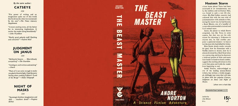 Item #14381 Beast Master, The. Andre Norton.
