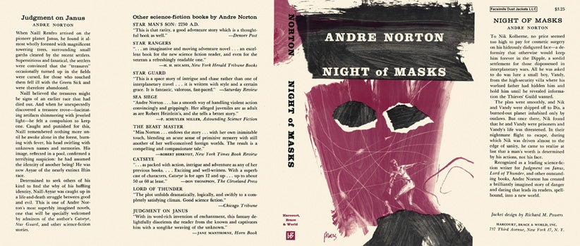 Item #14389 Night of Masks. Andre Norton