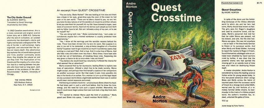 Item #14391 Quest Crosstime. Andre Norton