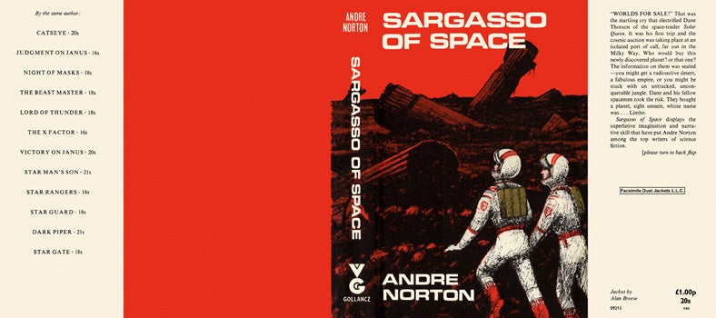 Item #14411 Sargasso of Space. Andre Norton