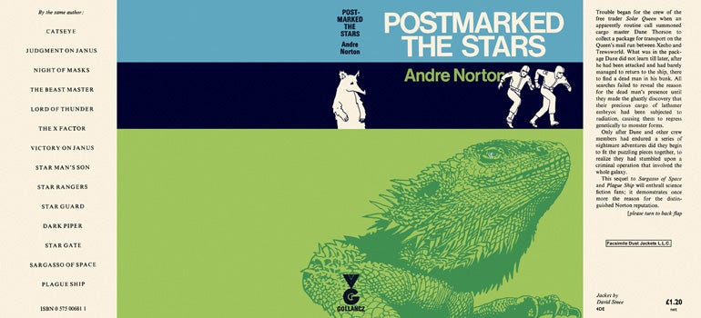 Item #14414 Postmarked the Stars. Andre Norton