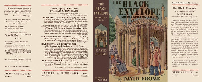 Item #1450 Black Envelope, Mr. Pinkerton Again!, The. David Frome.