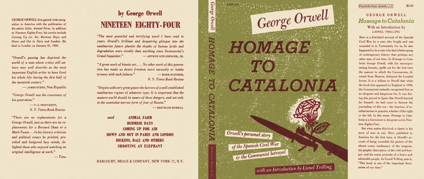 Item #14577 Homage to Catalonia. George Orwell