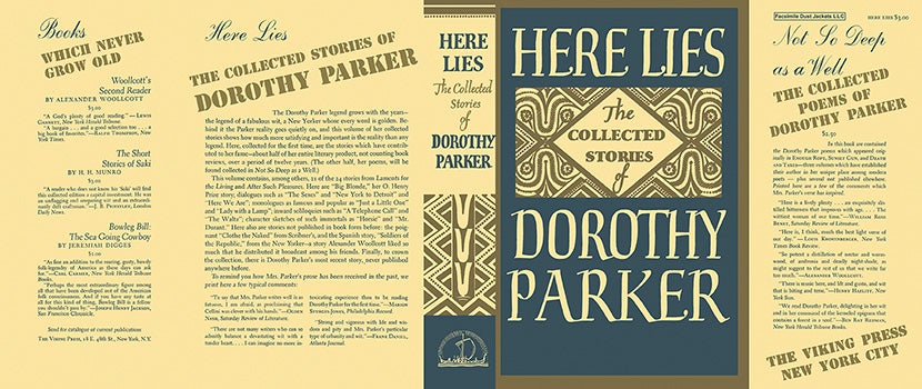Item #14621 Here Lies, The Collected Stories of Dorothy Parker. Dorothy Parker