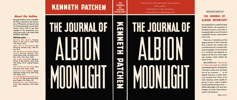 Item #14634 Journal of Albion Moonlight, The. Kenneth Patchen