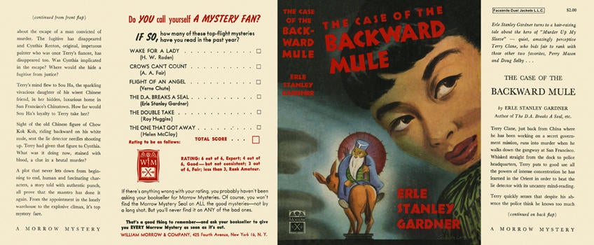 Item #1464 Case of the Backward Mule, The. Erle Stanley Gardner