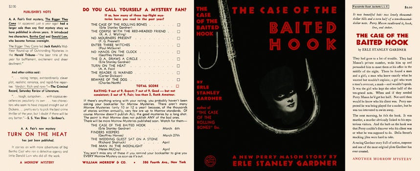 Item #1465 Case of the Baited Hook, The. Erle Stanley Gardner