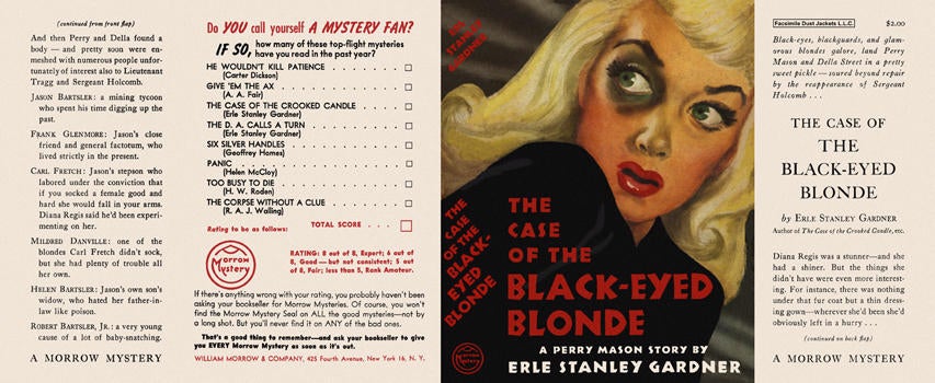Item #1466 Case of the Black-Eyed Blonde, The. Erle Stanley Gardner