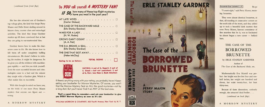 Item #1467 Case of the Borrowed Brunette, The. Erle Stanley Gardner