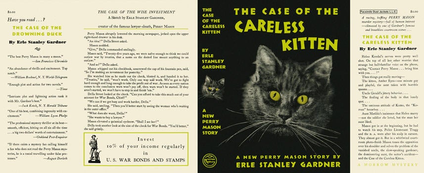 Item #1471 Case of the Careless Kitten, The. Erle Stanley Gardner