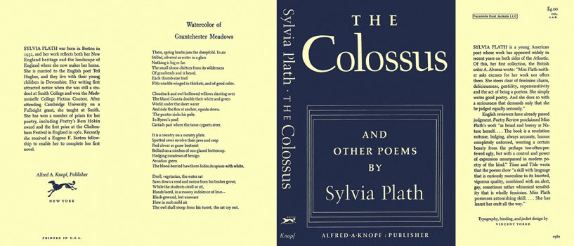 Item #14721 Colossus and Other Poems, The. Sylvia Plath.