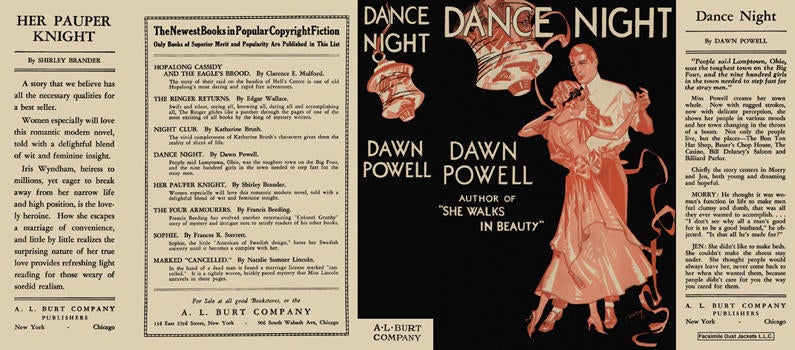 Item #14761 Dance Night. Dawn Powell.