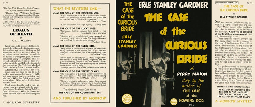 Item #1477 Case of the Curious Bride, The. Erle Stanley Gardner