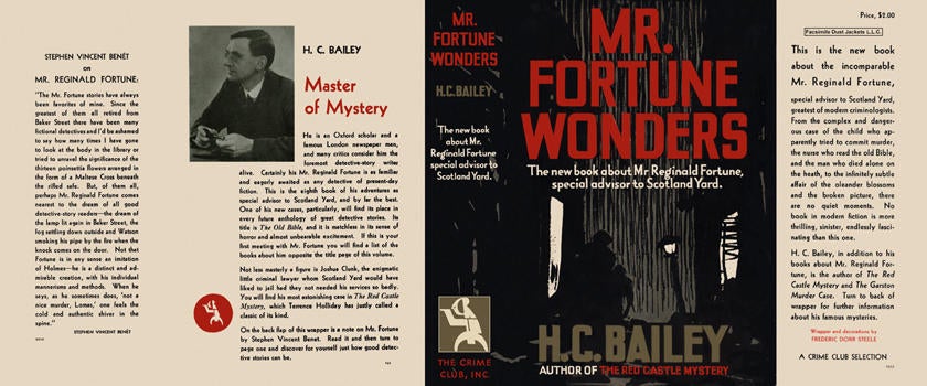 Item #148 Mr. Fortune Wonders. H. C. Bailey