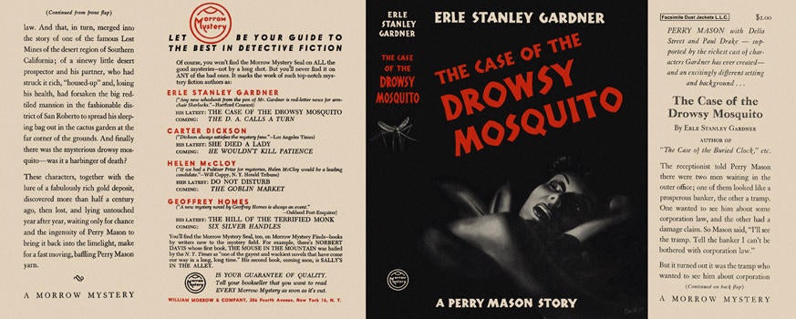 Item #1480 Case of the Drowsy Mosquito, The. Erle Stanley Gardner